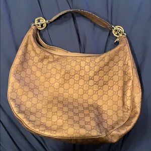Gucci Guccissima Gg Twin x Large bronze hobo